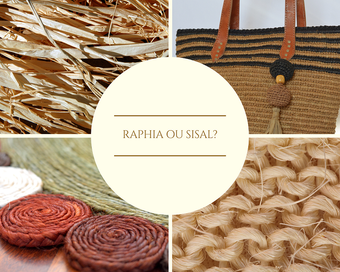 Raphia et sisal: deux cordages naturelles se déclinant à l’infini.