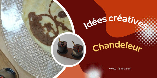 10 idées créatives pour fêter la chandeleur, illustration duo de contenants de sauce en corne de sauce en corne de zébu sur son socle en palissandre.
